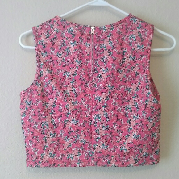 Floral crop top - Picture 2 of 4